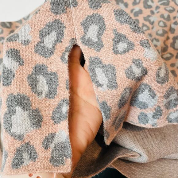 NWT Mayoral Size 18 Pink Leopard Sweater Dress - Picture 6 of 9